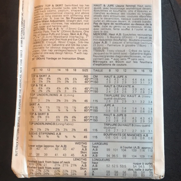 Butterick 6930 size 8 Richard Warren design 1988 - Picture 4 of 6